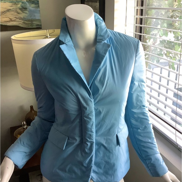 Theory Light Blue Puffer Blazer - Picture 4 of 6